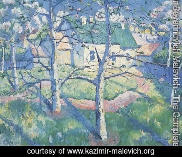 Kazimir Severinovich Malevich - Apple Trees in Blossom